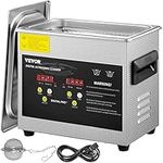 VEVOR 3L Upgraded Ultrasonic Cleaner Professional Digital Lab Ultrasonic Parts Cleaner with Heater Timer for Jewelry Glasses Cleaning(200W Heater,120W Ultrasonic)