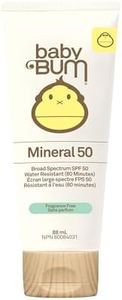 Sun Bum Baby Bum Spf 50 Sunscreen Lotion | Mineral Uva/uvb Face and Body Protection for Sensitive Skin | Fragrance Free | Travel size | 3 Fl Oz, 3 ounces
