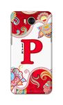 CrissnaCases? Name II Initial II Letter P Its Me Floral Back Cover Case for Huawei Y5 (2017) / Huawei Y6 (2017) / Nova Young, MYA-L03/L23, L02/L22 Back Cover -(V4) MKK2029