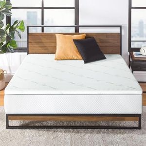 Giselle Bedding Single Memory Foam Mattress Topper, Foldable Bed Mattresses Toppers Protector Bamboo Cool Cover Sleeping Gel Mat Home Bedroom, 10cm Thick Removable Washable Blue