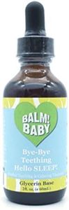 Bye-Bye Teething, Hello Sleep! Natural & Organic Baby Teething Relief & Calming Tincture | Soothes Inflamed Gums, Irritability & Pain – Encourages Sleep | Glass Bottle (Sweet Glycerin)