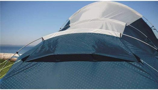 Outwell Earth 3 Tunnel Tent – 3-Person Lightweight Waterproof Camping, Blue/Grey