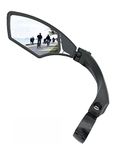 Hafny NEW Handlebar Bike Mirror, HD,Blast-resistant, Glass Lens, HF-MR095 (left), Ca