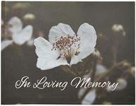 Faithful Finds in Loving Memory Funeral Guest Book for Memorial Service, Celebration of Life (94 Pages, 11 x 8.5 in)