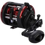 Sougayilang Trolling Reel Level Wind Conventional Reel Graphite Body Fishing Reel, Durable Stainless-Steel, Large Line Capacity- 40R