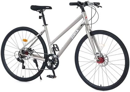 ZUKKA 700C Road Bike for Adult Shimano 7 Speed Road Bike Hybrid Road Bicycle Carbon Steel Frame/Dual-Disc Brakes/Multiple Colors