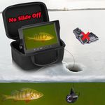 MOQCQGR FishPRO 2023 Upgrade Underwater Fishing Camera with 7 inch LCD Monitor, 1200TVL Fish Finder Camera for Lake Boat Kayak Ice Fishing, 15m/49ft Cable, Black, Waterproof