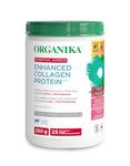 Organika Enhanced Collagen Protein Essential Aminos - Complete Essential Amino Profile for Muscle Growth and Recovery, Joint Support, and Skin Hydration - Grass Fed, Unflavoured - 250g, 25 Servings