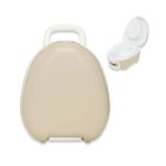 My Carry Potty - Natural Beige Travel Potty, Award-Winning Portable Toddler Toilet Seat for Kids to Take Everywhere