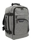 Bordlite Travel Underseat Cabin Approved Backpack, Lightweight Travel Rucksack, Premium Carry on Bag, 40x20x25cm - Grey