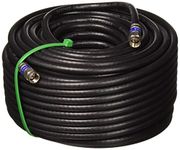 PHAT SATELLITE INTL EF-BT820100ft WEATHER SEAL QUAD SHIELD OUTDOOR 3GHZ RG-6 Coaxial Cable 75 Ohm (Satellite TV or Broadband Internet) ANTI CORROSION BRASS CONNECTOR RG6 Fittings Assembled in USA by