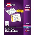 Avery Customizable Name Badges, 3" 