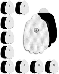 AVCOO 20-Pack TENS Unit Replacement Pads, Long-Lasting Snap Electrodes for 50 Times of Use per Pad, Latex-Free TENS Pads Set Compatible with TENS EMS Devices Using 3.5mm Button Lead Wires