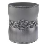 Avanti Linens - Waste Basket, Decorative Trash Can, Elegant Bathroom Decor (Braided Medallion Collection)