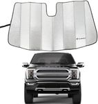 D-Lumina Front Windshield Sun Shade Compatible with Ford F150 F-150 2021 2022 2023 2024 - Foldable/Roll Up Car Window Heat Shield, Protector Sunshade