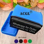 ACGL Customized Self Ink Pri Ink Pocket (Rubber Stamp) with Your Matter (AA1)