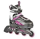 HUDORA Inline Skates Mia/Leon - Inline skates for children/teenagers & adults in different sizes & colours - Roller skates adjustable up to 4 sizes - Comfortable & stylish skates