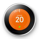 Google Nest 4th Gen Pro Wireless Heating & Hot Water Smart Thermostat- Stainless Steel