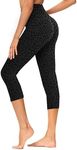 GAYHAY High Waisted Capri Leggings for Women - Soft Slim Yoga Pants for Running Cycling Workout