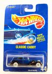 Hot Wheels - 1992 - Classic Caddy - Cadillac - New Paint Style - Blue & Black - Collector #44 - Rare - Limited Edition - Collectible 1:64 Scale