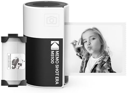 KODAK Memo Shot ERA Kids Instant Digital Camera and Photo Label Printer - White (Camera with 1 Roll One Touch Label Cartridge)