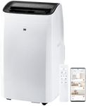 TCL H8P36W 8,000 SACC BTU Smart Portable Air Conditioner, Fan & Dehumidifier, 350 Sq. Ft, Remote Control, Compatible with Alexa/Google Assistant, Install Kit Included, White