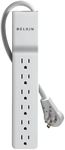 Belkin 6-Outlet Commercial Power Strip Surge Protector, 6ft Cord, 720 Joules, White