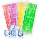 YOUSHARES TSA Approved Ice Packs for Insulin Cooler Travel Case - Travel Ice Packs for Medications, Reusable Small Freezer Packs for Insulin Travel Case (4 Pcs, 4colors)