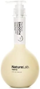 (Conditioner) - NatureLab Tokyo Perfect Smooth Conditioner - Hair Smoothing + Frizz Control with Argan Stem Cells, Marula, Yuzu Ceramides - Vegan, Cruelty Free, Sulphate Free (11.5 oz / 340 ml Pump Bottle)