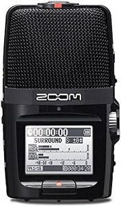 Zoom H2n Zoom Handy Recorder, USB Microphone, MS Stereo Microphone, Equipped with XY Stereo Microphone, Linear PCM/IC Recorder, Skype ASMR, Black