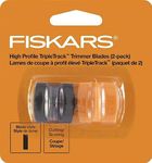 Fiskars 01-001555J Portable Paper Trimmer Replacement Triple Track Blades, 2-Pack