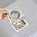 Decorcrafts Sink Strainer Kitchen Drain Basin Basket Filter Stopper Drainer (Square Steel Jali)