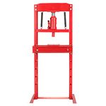 20 Ton Hydraulic Workshop Press Garage Shop Floor Press Bottle Jack Pressing Plates Bearing, Red