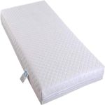 FOAM CRAFT Travel Cot Mattress Newborn Essentials Next to Me Crib Mattress Allergen-free moses basket baby crib Mattress Free White Fitted Sheet Toddler Bed Mattress (Cot Mattress: 60x120x10cm)