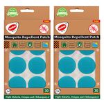 RunBugz Mosquito Repellent Patches For Kids - 30 Patches - Pack of 2 - Deet-Free - Waterproof - Natural