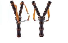 Antlantic Wood Store Wooden Gulel Toys,Gulail /Gulair Strength Slingshot Brown, Set Of 2 - Kids