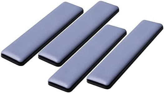 Furniture Sliders for Carpet and Hardwood Floors，PTFE (Teflon) Furniture Glides，Kitchen Appliance Sliders， Self-Stick Furniture Sliders Pads,Floor Protectors. (4, rectangle25*100mm)