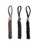 Paracord Pocket Knife Skull Cross Lanyard,Handcrafted Lanyards Pendant for Hunting Knife/Outdoor Gear/Zipper Pulls/Keychains/Camera/Cell,3 pcs