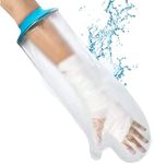 Waterproof Arm Cast Cover for Shower Adult Short,Soft Comfortable Watertight Seal to Keep Wounds Dry,Bath,Bandage Protector Cover Perfectly Broken Hand,Wrist,Finger,Elbow with No Mark on Skin Reusable