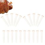 HERCHR 20Pcs Plastic Pop-up Poultry Thermometer, Turkey Timer, Pop Up Cooking Thermometer for Oven Cooking Poultry Turkey Chicken Meat Beef