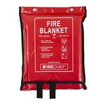 Firechief SVB4/K40 Kitemarked Budget Fire Blanket | Commercial Fire Blanket (1.8m x 1.8m) | Suitable For Use At Home, In The Workplace And For Clothing Fires