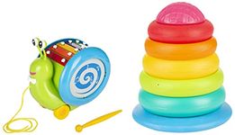 Giggles - Musical Snail Stack A Ring, Multicolour