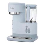 Mr. Coffee 3 in 1 Single Serve Coffee Maker, Hot or Iced Espresso and Frappe Machine, Blender, and Reusable Filter for Frozen Drinks or Lattes, Gray