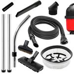 SPARES2GO 2.5m Hose Filter Rods + Full Brush Tools Kit compatible with Numatic Henry Hetty Vacuum Cleaner