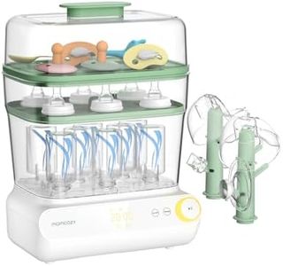 Momcozy 3 Layers Large Bottle Sterilizer and Dryer, Fast Sterilize and Dry, Universal Bottle Sterilizer for All Bottles & Breast Pump Accessories, Touch Screen & Auto-Off Bottle Sanitizer