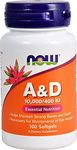 Now Foods, A&D Essential Nutrition,10,000/400 IU 100 Softgels, NOW-00350