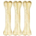 MS Pet House Pressed Dog Bone 6 inches Bones Medium to Adult Dog Chew Treat, Chicken Flavor - Pack of 3