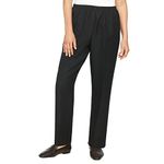 Alfred Dunner Plus Size Classic Elastic-Waist Pants - Black -