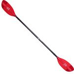 Werner Shuna Fiberglass Straight Shaft Kayak Paddle-TransRed-220cm