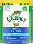 Greenies Feline Adult Natural Dental Care Cat Treats, Tempting Tuna Flavor, 4.6 oz. Pouch